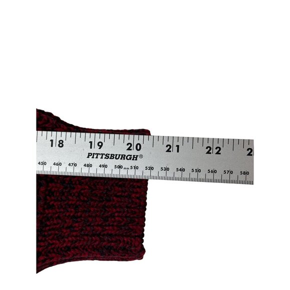 Vintage Knights Of Round Table Acrylic‎ Striped Sweater Bulky Knit Weave Large L - Picture 7 of 16